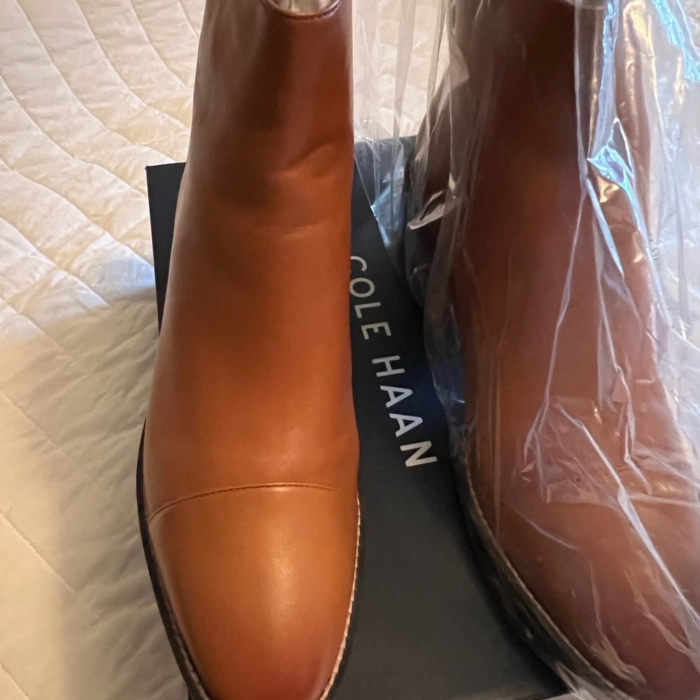 Cole Haan Tan Leather Boots